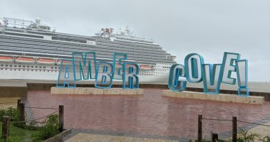 Carnival Horizon with Amber Cove Sign