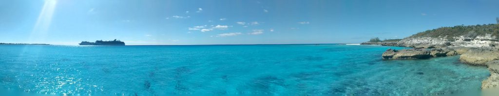 View from the tip of Half Moon Cay