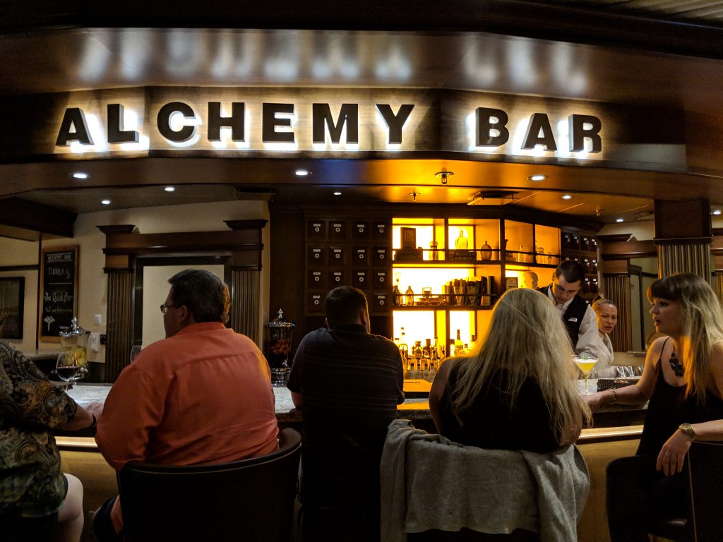 Carnival Pride - Alchemy Bar at Night