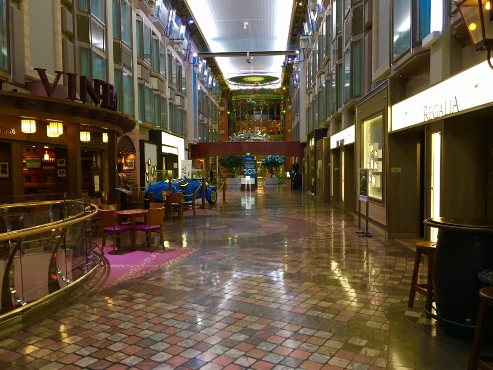 The Promenade on the Navigator of the Seas