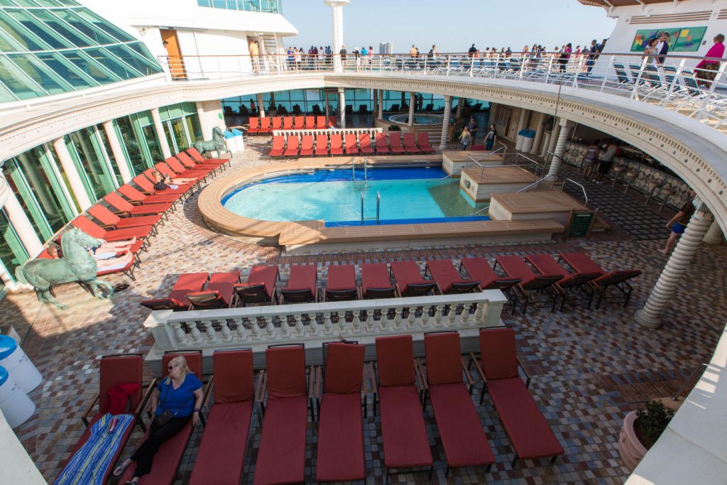 Solarium Adults Only Pool Area on the Navigator of the Seas