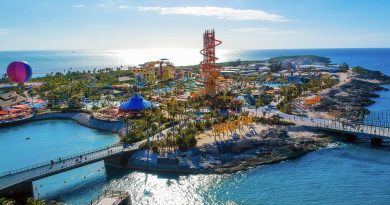 Whole island view of Royal Caribbean's Perfect Day at CocoCay Island