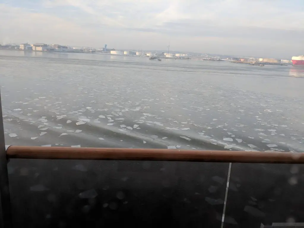 Ice on the Way Home in the Chesapeake Bay