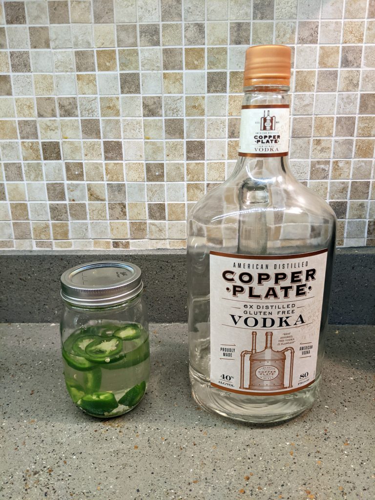 Making jalapeno infused vodka