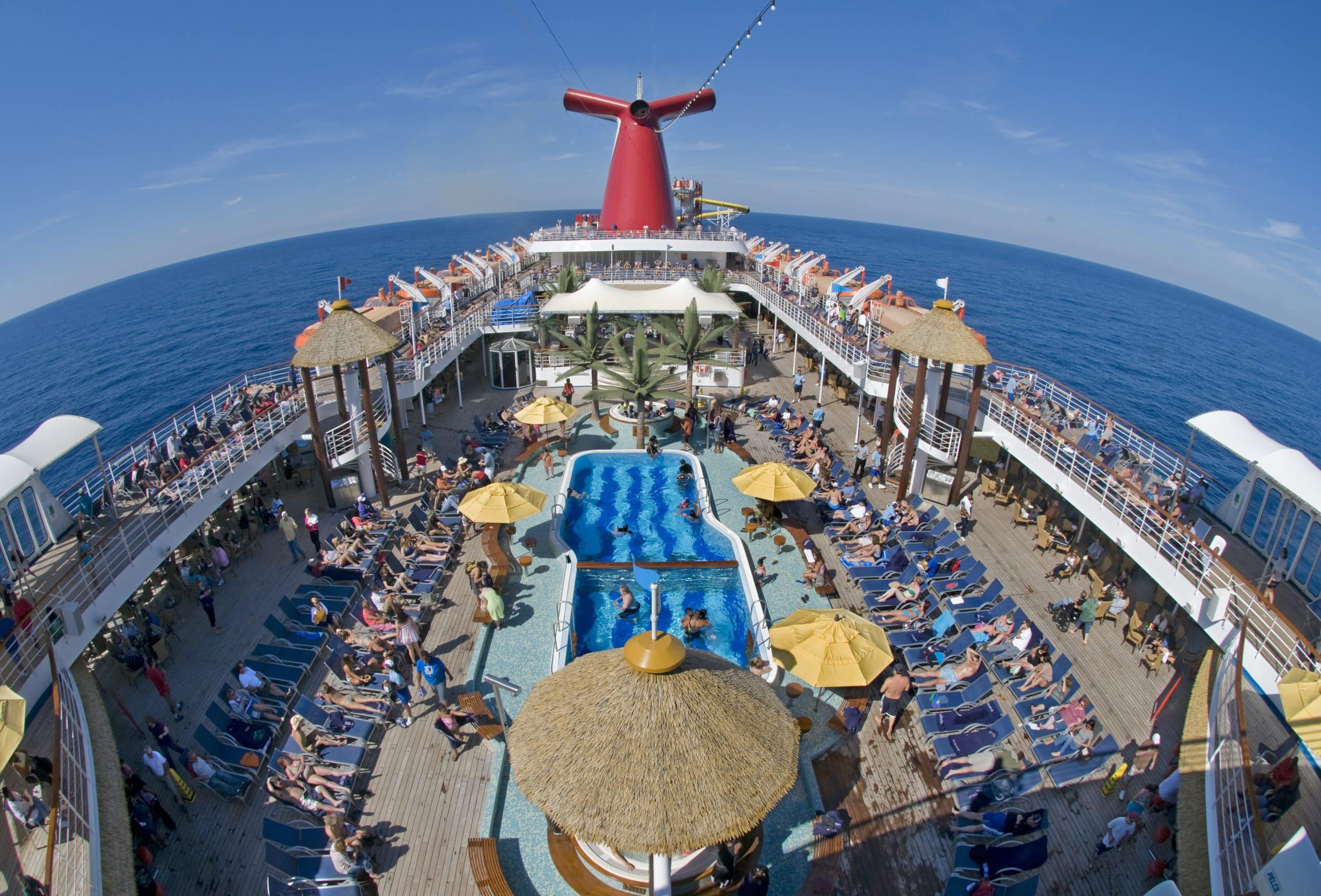 Lido Pool on the Carnival Ecstasy