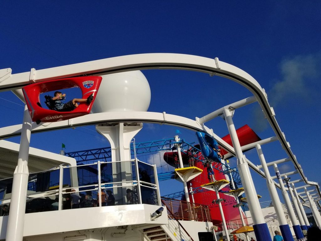 Pedal around the track on the SkyRide