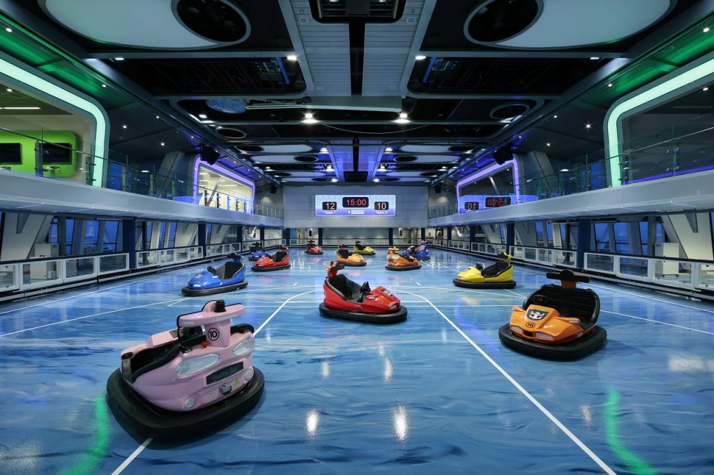 Bumper cars on Royal Caribbean's Quantum of the Seas