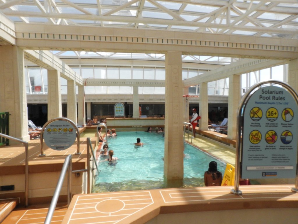 The Solarium, an adult's only pool on Royal Caribbean's Rhapsody of the Seas