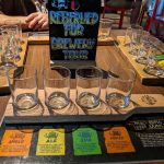 Flight of Parched Pig Beers at the Brewery Tour on the Carnival Horizon
