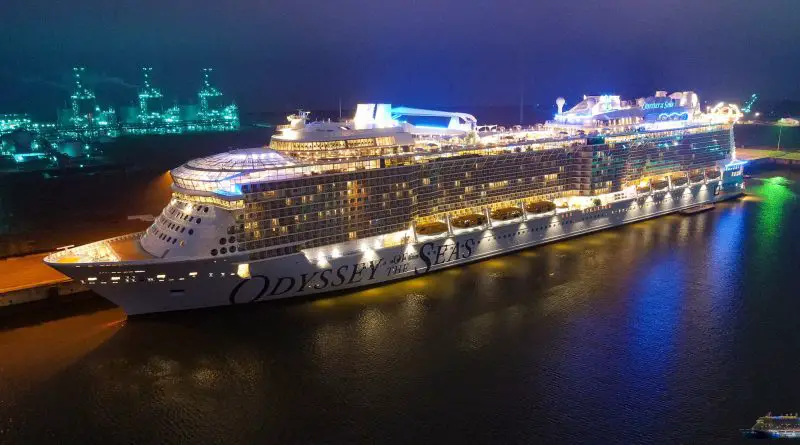 Odyssey of the Seas at Night