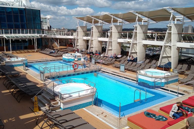 The main pool on the Celebrity Silhouette