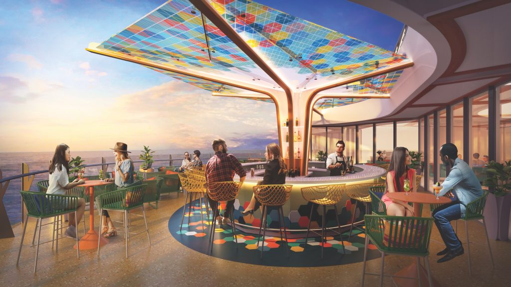 The Vue Cantilevered Bar on Wonder of the Seas