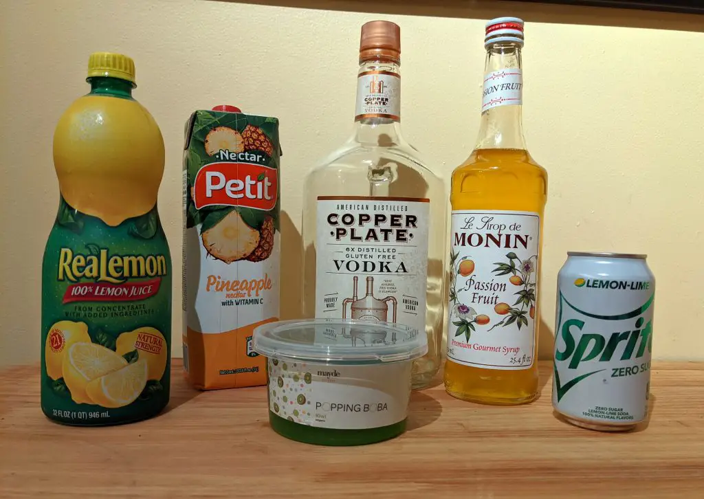 Ingredients to make Carnival's Bog Juice