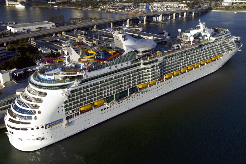 navigator of the seas from behind at port