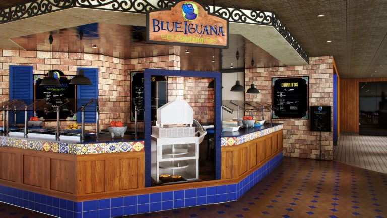 Blue Iguana Cantina on the Carnival Paradise