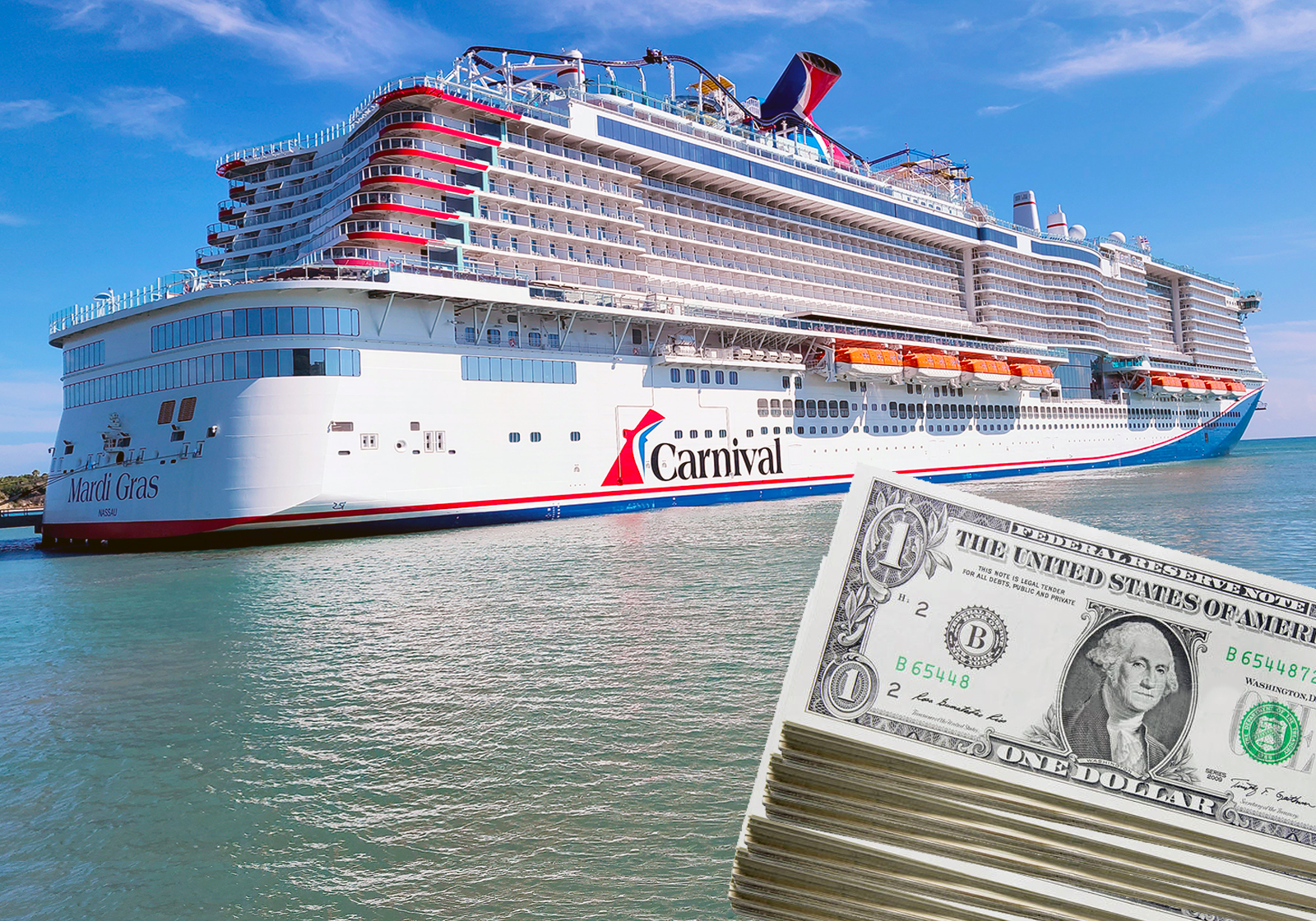 carnival cruise line stock onboard credit