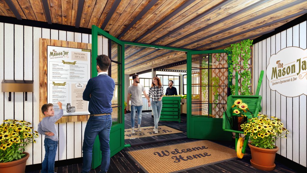 render of The Mason Jar entrance