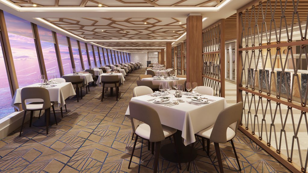 palomar dining room on norwegian viva and prima