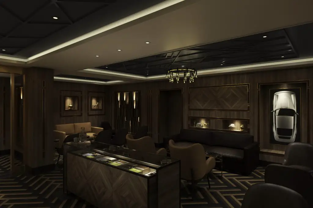humidor cigar lounge with leather couches