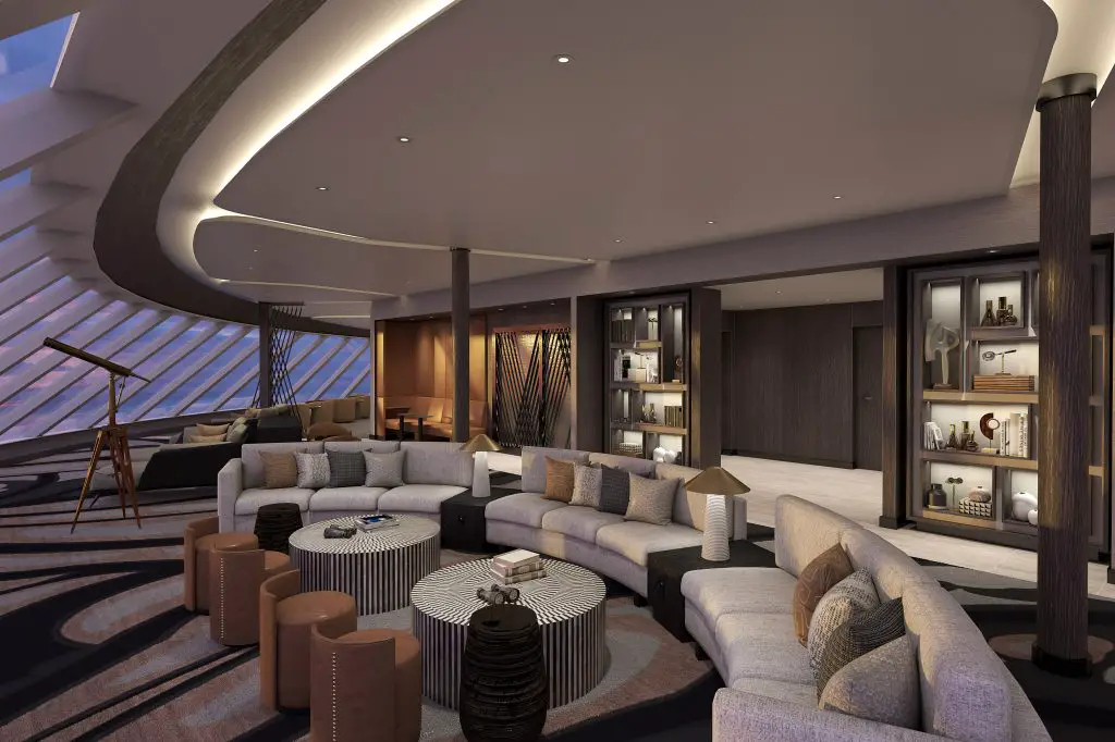 observation lounge on cruise ship