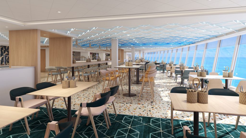 buffet on a cruise ship