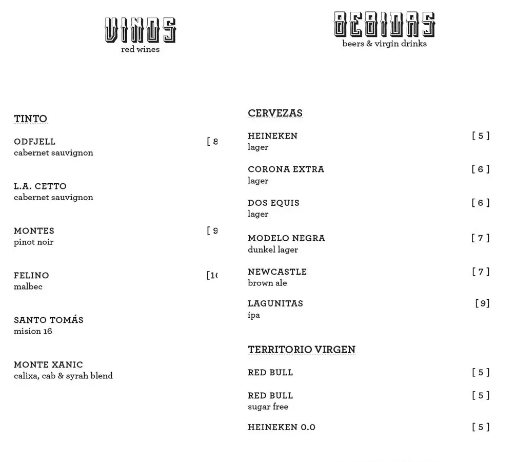 virgin voyages mezcal bar menu page 2