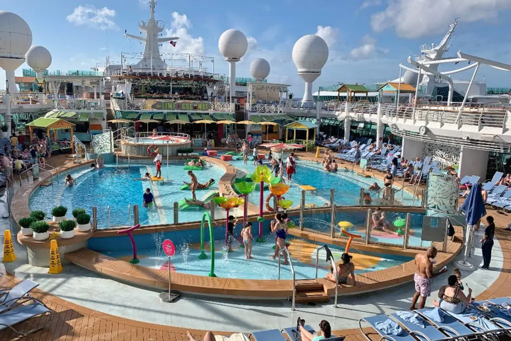 Caribbean Themed Main Pool Area on the Navigator of the Seas
