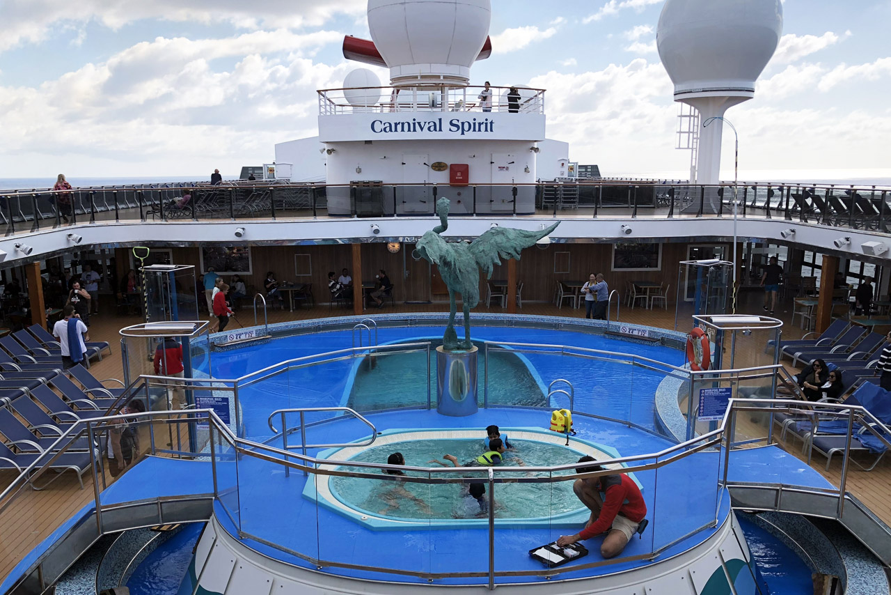 Main Pool on the Carnival Spirit