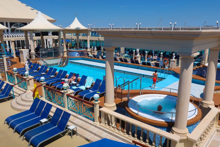 The main pool on Norwegian Spirit