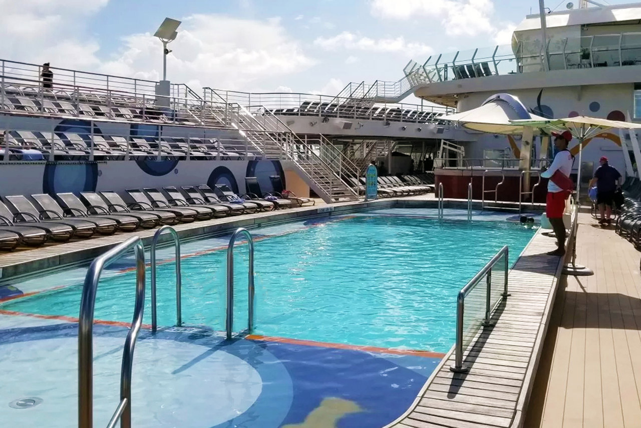 Main Pool on the Royal Caribbean Allure of the Seas