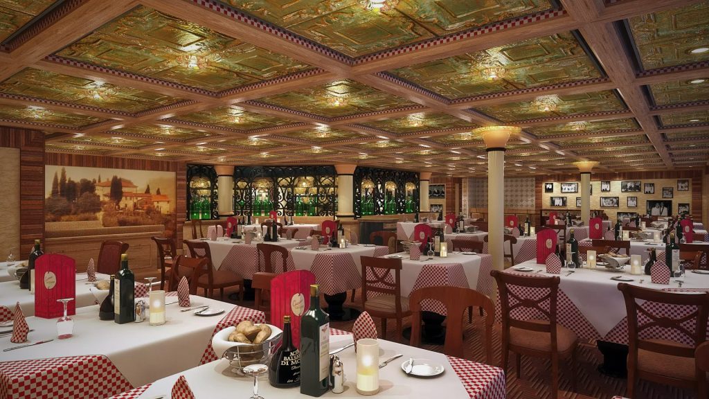 carnival dream cucina del capitano italian restaurant