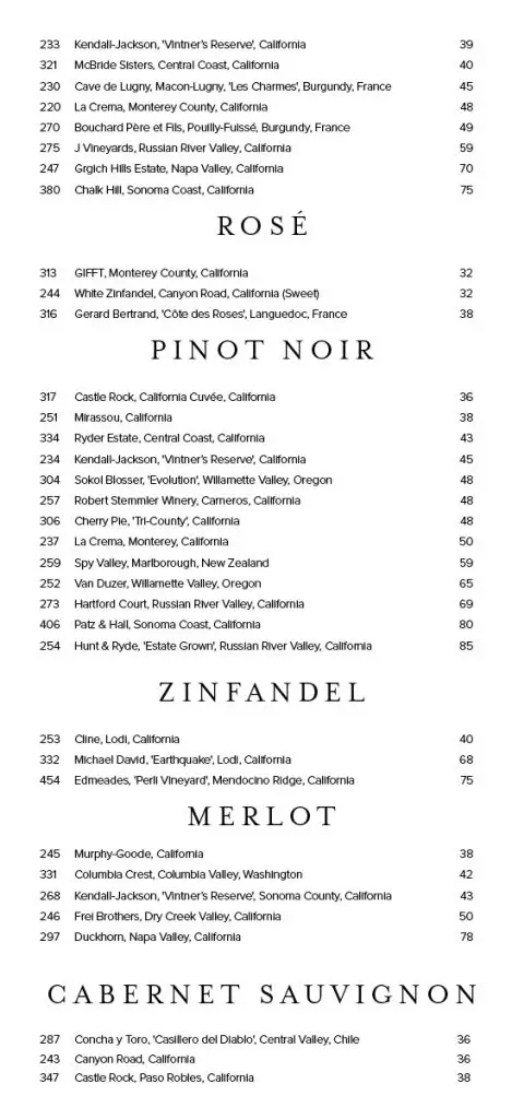 Carnival Steakhouse Wine Page 3 - May 22