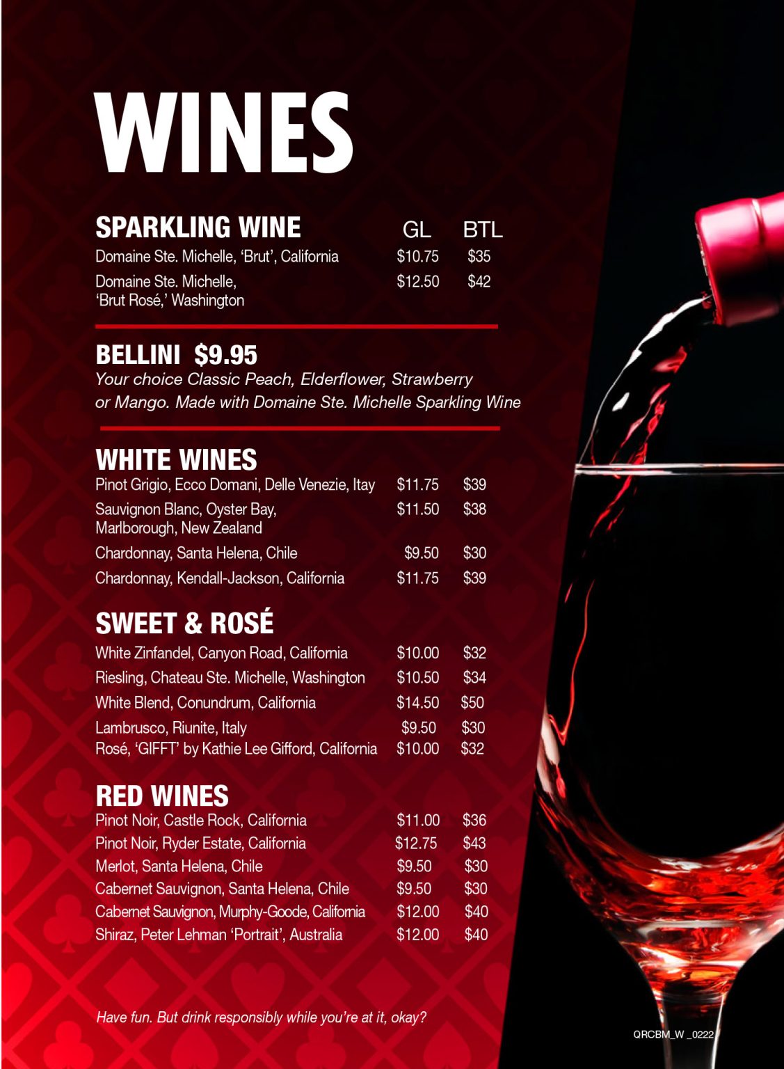 Carnival Cruise Line 2023 Drink Menus and Pricing Cruise Spotlight