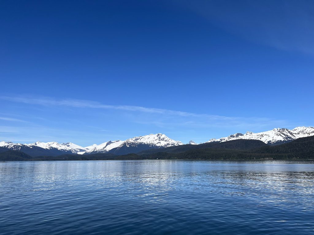 view of Juneau from boat