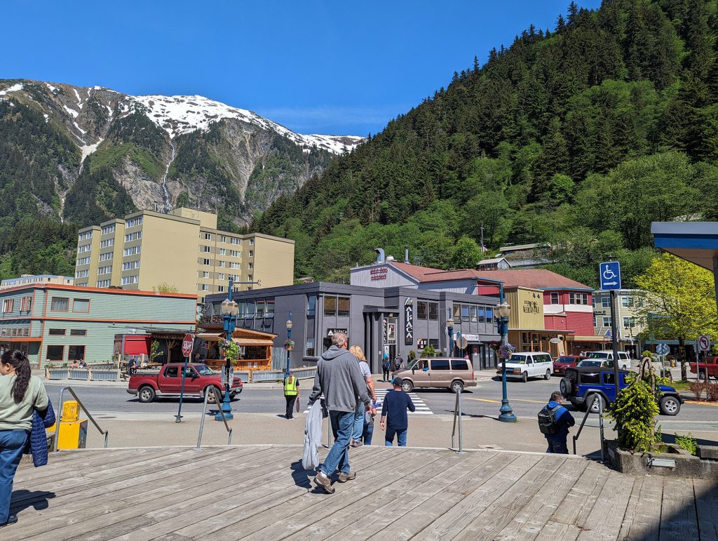 cruise terminal entrance in Juneau