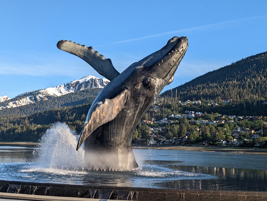 the whale project sculpture in Juneau alaska