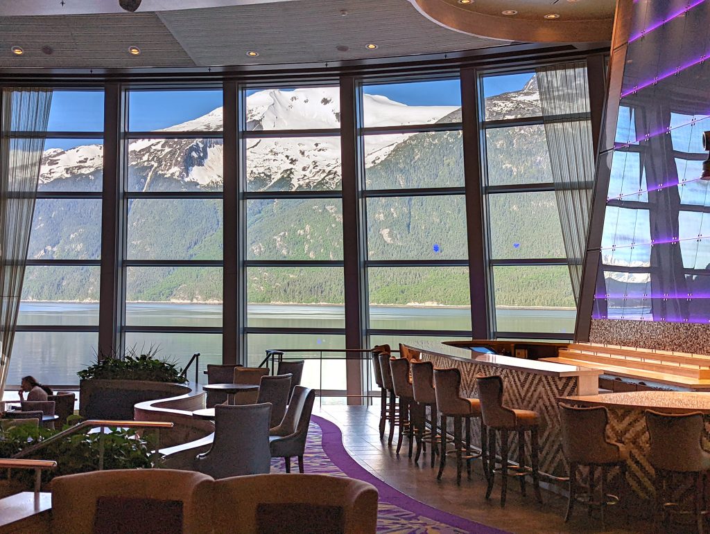eating in two70 on ovation of the seas in skagway