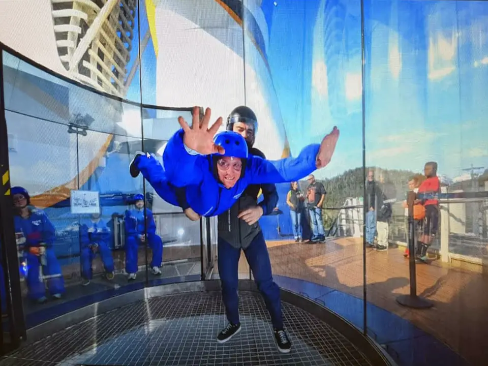 indoor skydiving ifly on a cruise ship