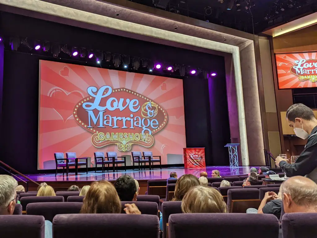 love and marriage show on ovation of the seas