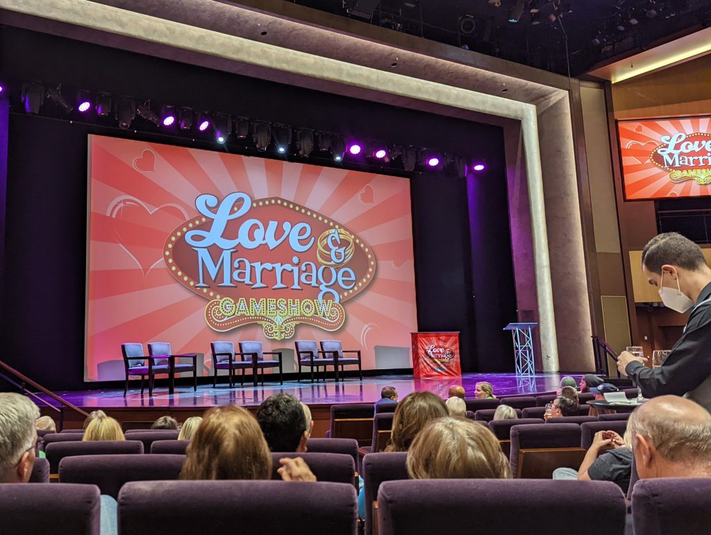 love and marriage show on ovation of the seas