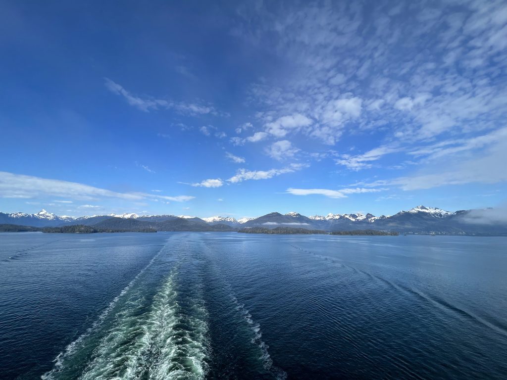 view from the back of deck 15 on Ovation of the Seas