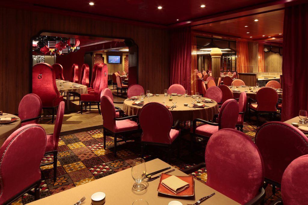 Silk dining room on ovation of the seas