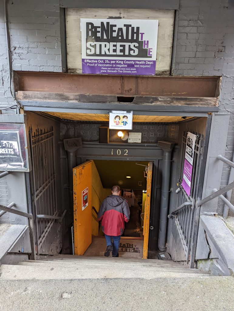 beneath the streets seattle entrance