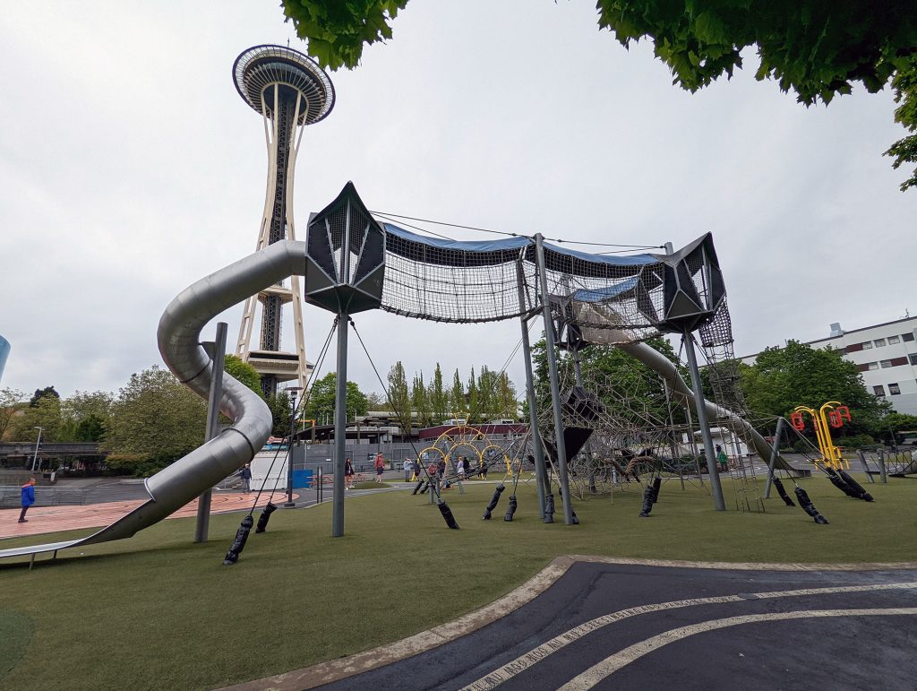 playground behind the museum of pop culture