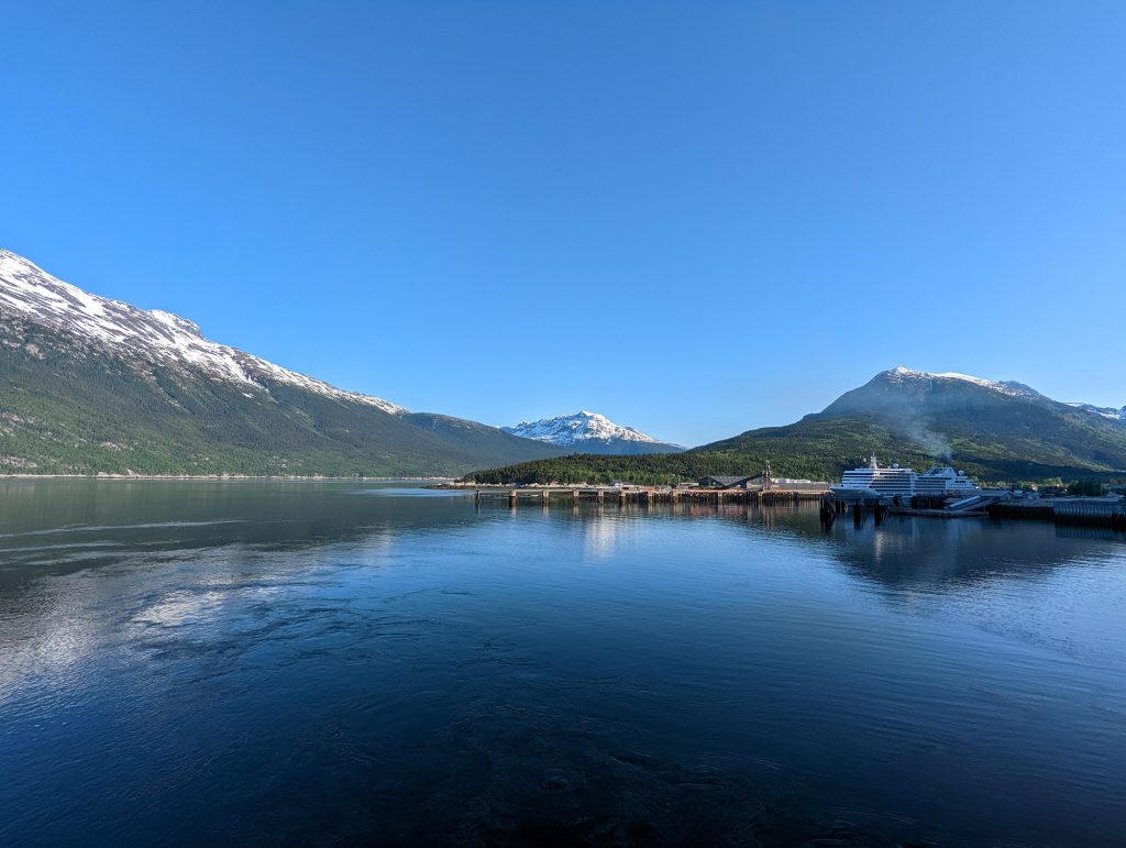 view of skagway from an alaskan cruise