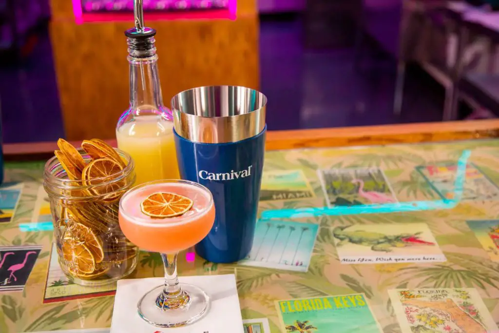 carnival flamingo cocktail