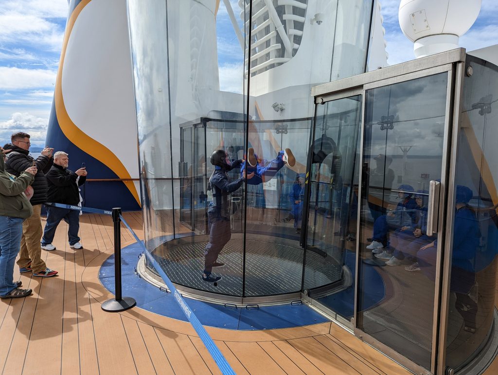 ripcord by ifly viewing platform on ovation of the seas