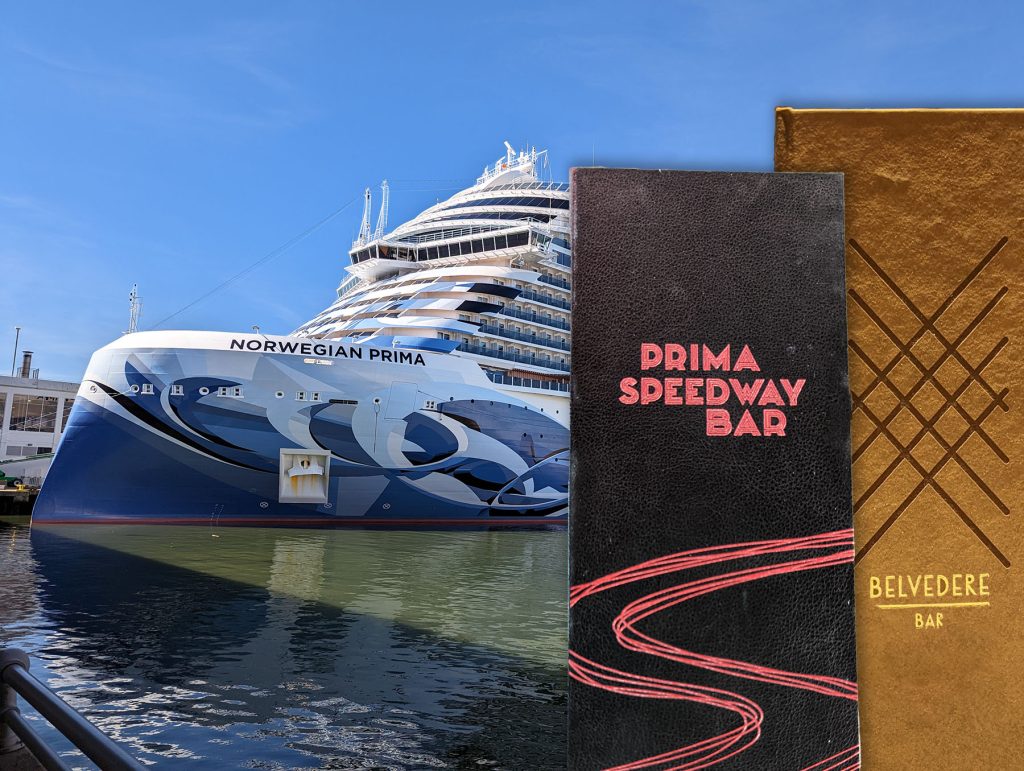 norwegian prima bar menus