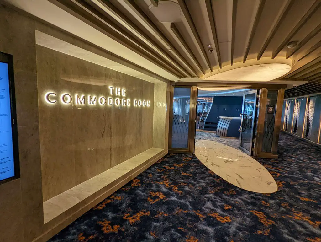 the commodore room entrance