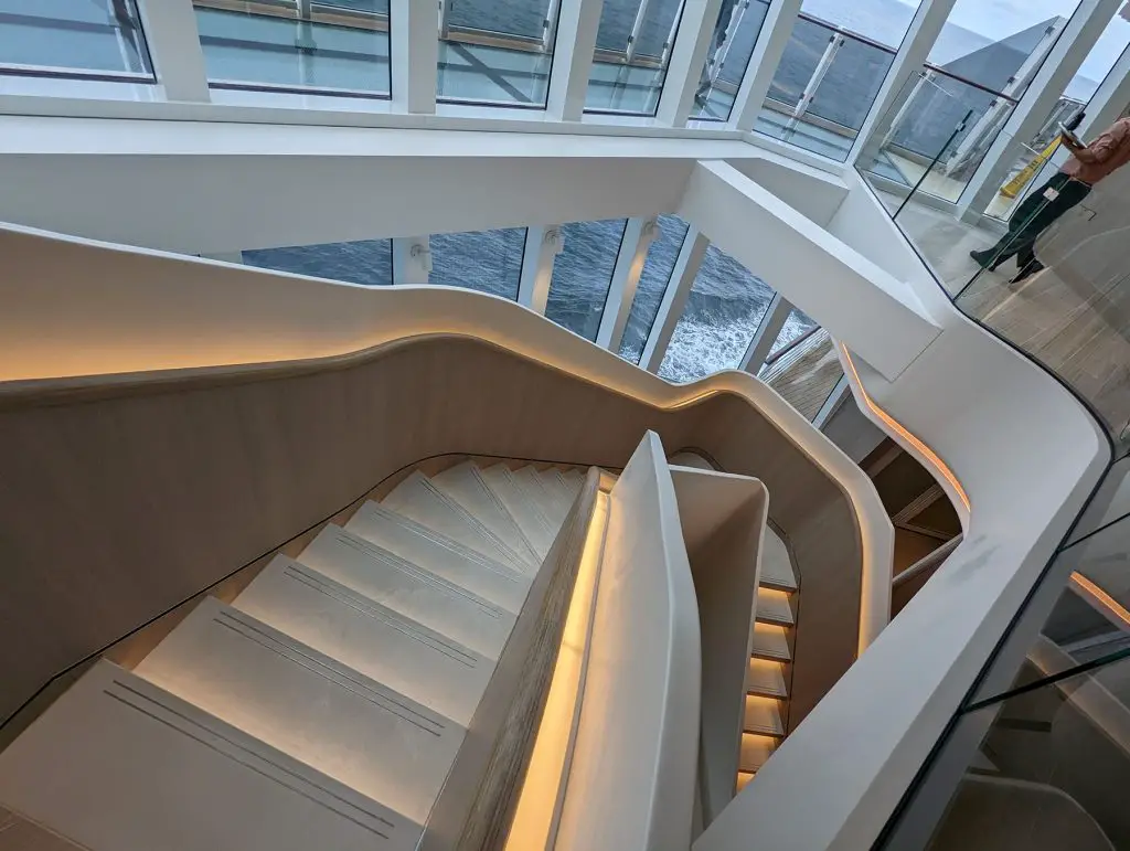 norwegian prima penrose atrium stairs